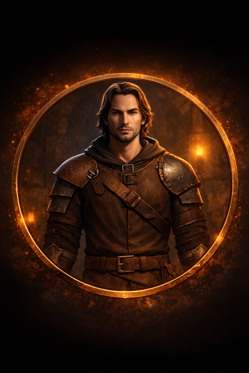 Male MythStride hero profile artwork